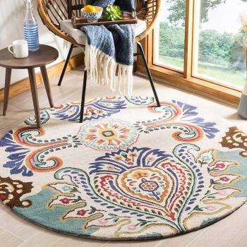 Multi-color Woolen Round Carpet Manufacturers in Paramaribo